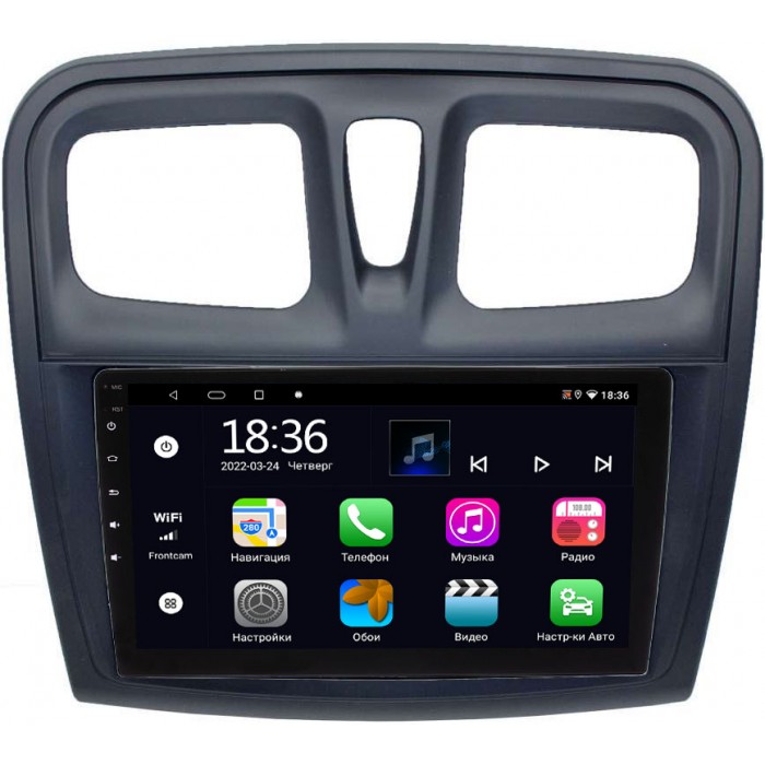 Штатная магнитола Renault Logan II, Sandero II 2013-2020 (9 дюймов) OEM MT9-3010 2/32 Android 10 CarPlay