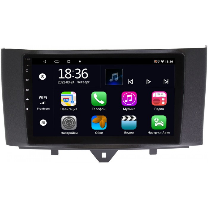 Штатная магнитола OEM MT9-9251 для Smart Fortwo II 2011-2015 на Android 10 CarPlay