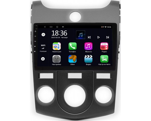 Kia Cerato II 2009-2013 (черный) OEM MT9-414 для авто с кондиционером (тип 2) 2/32 Android 10 CarPlay