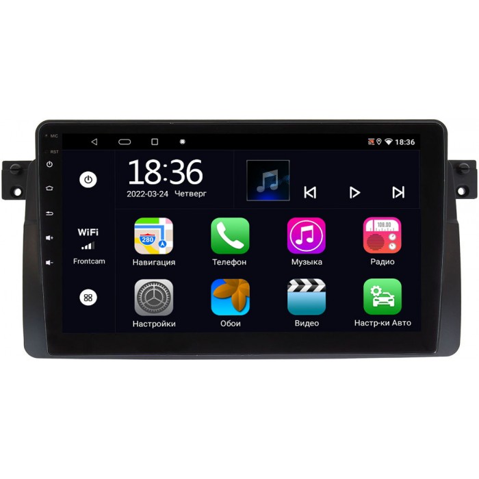 Штатная магнитола OEM MX9-9163 для BMW 3 (E46) на Android 10 CarPlay