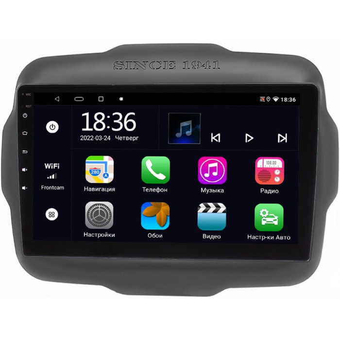 Штатная магнитола OEM MT9-629 для Jeep Renegade 2014-2022 на Android 10 CarPlay