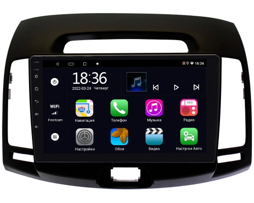 Hyundai Elantra IV (HD) 2006-2011 (черная) OEM MT9-680 2/32 Android 10 CarPlay