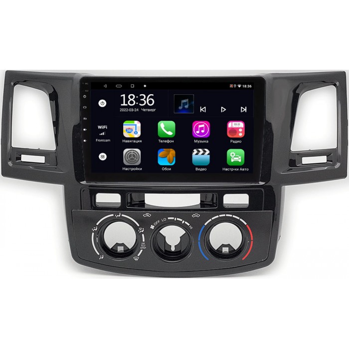 Штатная магнитола Toyota Hilux VII, Fortuner I 2005-2015 (с кондиционером) OEM MT9-9414 2/32 Android 10 CarPlay