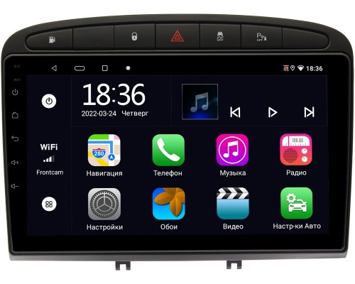 Peugeot 308 I, 408, RCZ I 2007-2017 OEM MX9-9120 4/64 Android 10 CarPlay (черный глянец)
