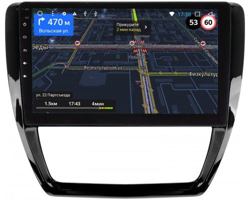 Volkswagen Jetta 2010-2018 (глянец) OEM RS10-043 на Android 10