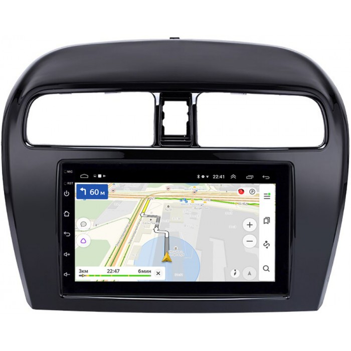 Магнитола в штатное место 2 din Mitsubishi Mirage VI 2012-2021 OEM на Android 10 (PX7001-RP-11-129-1-365)