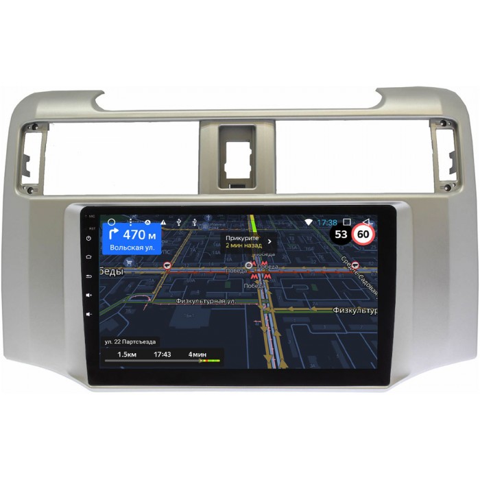 Штатная магнитола OEM GTSIM9-9380 для Toyota 4Runner V 2009-2022 на Android 10 с 4G SIM картой