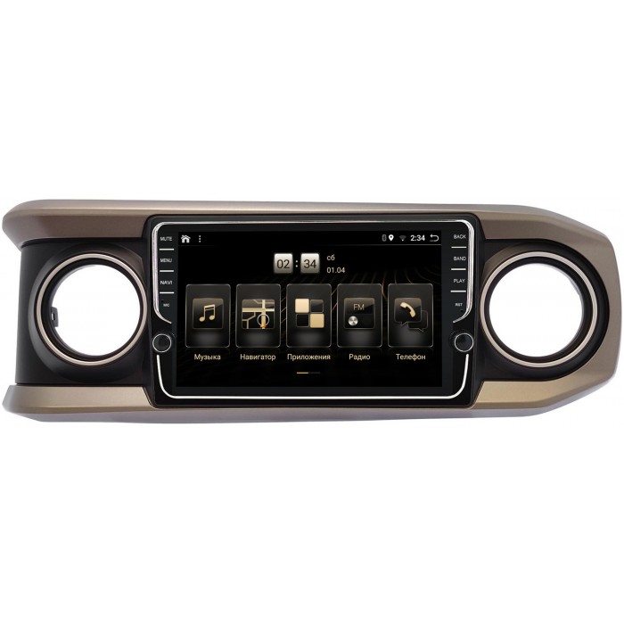 Штатная магнитола OEM BPX10-TO504T-4/64 для Toyota Tacoma III 2015-2022 (черная) на Android 10 (PX6, IPS, 4/64GB)