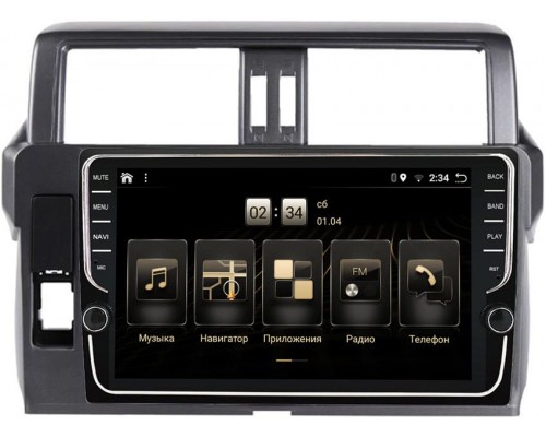 Toyota Land Cruiser Prado 150 2013-2017 (темно-серая) OEM BPX10-1999-4/64 на Android 10 (PX6, IPS, 4/64GB) (для авто с 4 камерами)