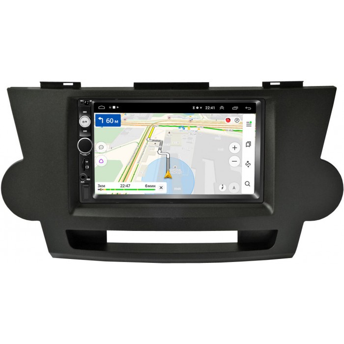 Магнитола в штатное место 2 din Toyota Highlander (U40) 2007-2013 OEM на Android 9.1 (RS809-RP-11-099-422)