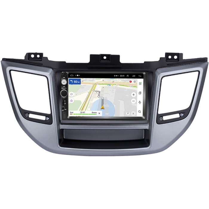 Штатная магнитола Hyundai Tucson III 2015-2018 (черный,серебро) OEM на Android 9.1 (RS809-RP-11-613-284)