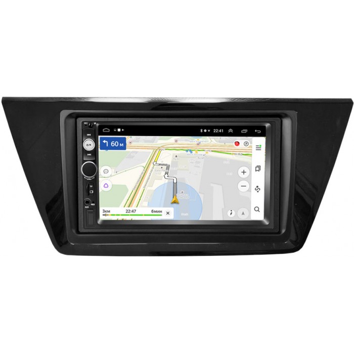 Магнитола в штатное место 2 din Volkswagen Touran III 2015-2021 (глянец) OEM на Android 9.1 2/16gb (GT809-RP-11-661-465)