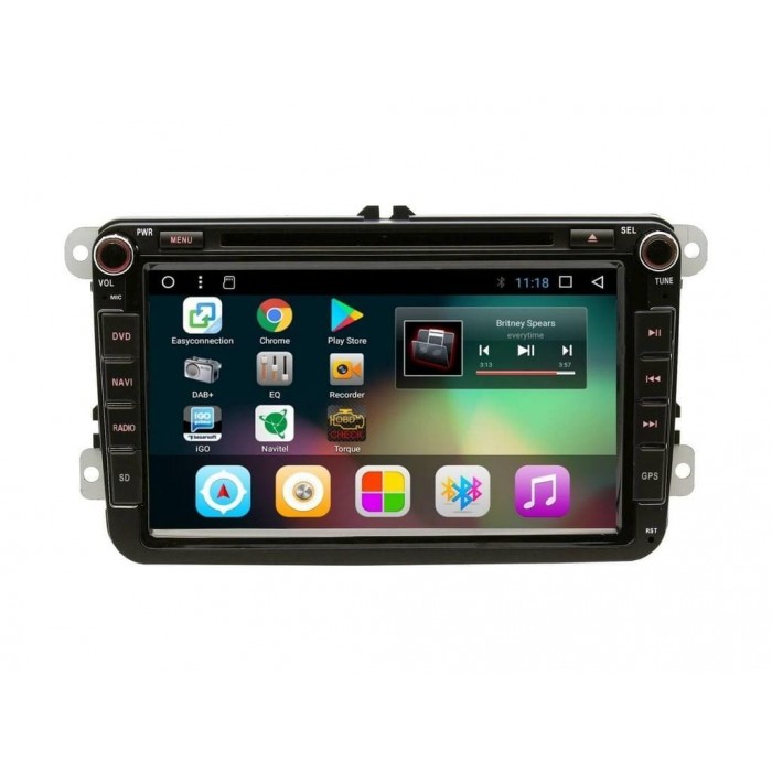 Штатная магнитола CarWinta CF-0802A для Volkswagen универсальная на Android 8.1