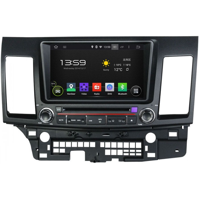 Штатная магнитола CarMedia KD-8062-P5 Mitsubishi Lancer X 2007-2018 Android 9.0