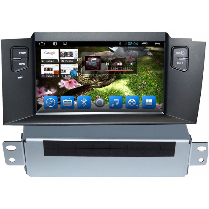 Штатная магнитола CarMedia КR-7056-T8 Citroen C4 II, DS4 2011-2016 на Android 9.0