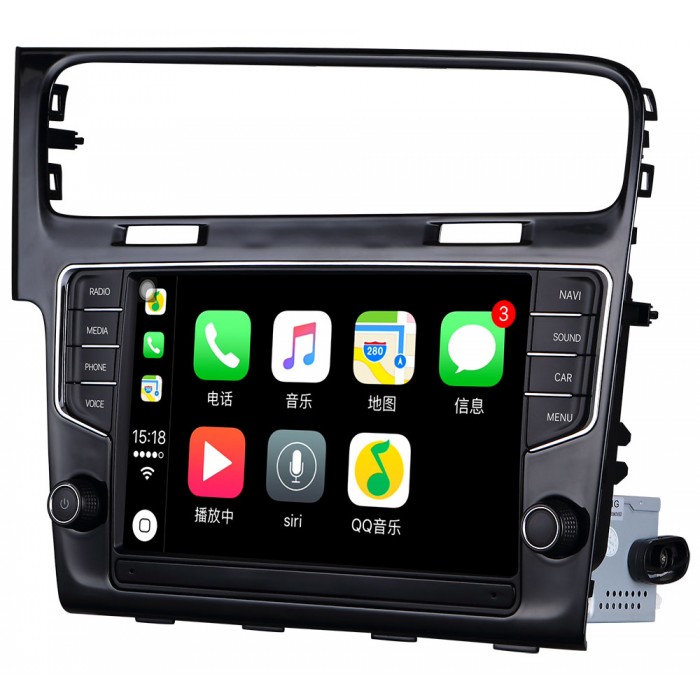 Штатная автомагнитола CarMedia MIB-3912 для Volkswagen Golf 7 2013-2018 на Android 6.0.1