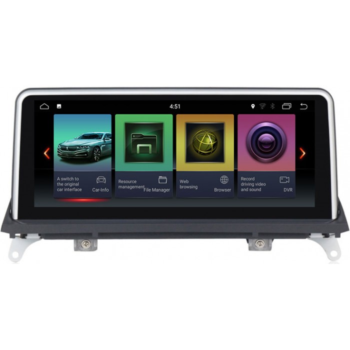 Штатная магнитола CarMedia MKD-B1011 BMW X5 (E70), X6 (E71 E72) 2007-2012 на Android 8.1