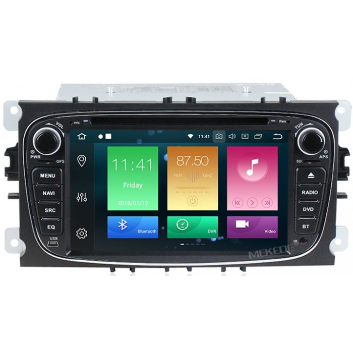 Штатная автомагнитола CarMedia MKD-F746B-P30-8 Ford Focus II, C-MAX I, Mondeo IV, S-MAX 2007-2015 на Android 10
