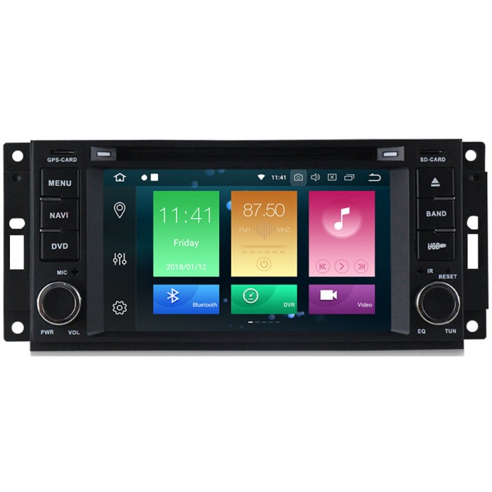 Штатная магнитола CarMedia MKD-J613-P30-8 Jeep универсальная на Android 9.0