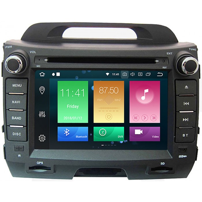 Штатная магнитола CarMedia MKD-K890-P6-8 Kia Sportage III 2010-2016 на Android 9.0