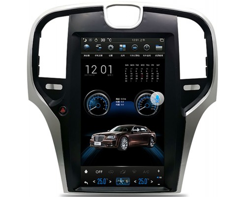 CarMedia NH-1301 для Crysler 300C II 2011-2015 Tesla Style (стиль тесла) на Android 8.1