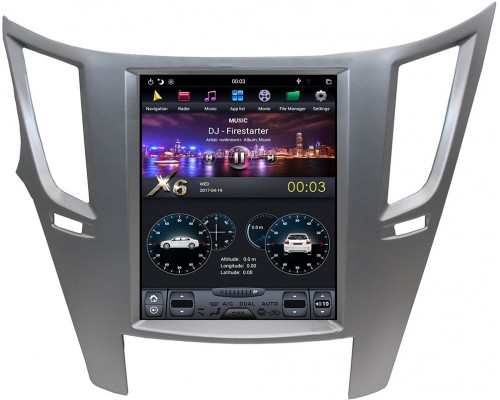 CarMedia ZF-1070-S-DSP для Subaru Legacy V, Outback IV 2009-2014 Tesla Style (стиль тесла) на Android 9.0