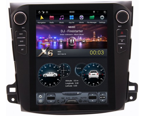 CarMedia ZF-1106-DSP для Peugeot 4007 2007-2012 Tesla Style на Android 9.0