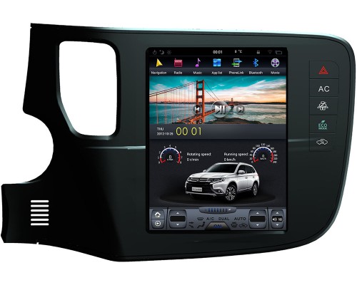 CarMedia ZF-1109 для Mitsubishi Outlander III 2012-2019 Tesla Style на Android 9.1