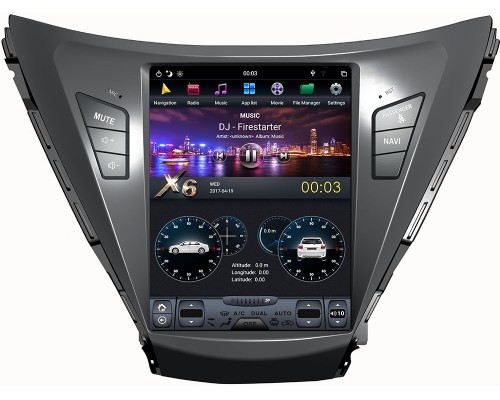 CarMedia ZF-1153 для Hyundai Elantra V (MD) 2011-2014 Tesla Style на Android 8.1