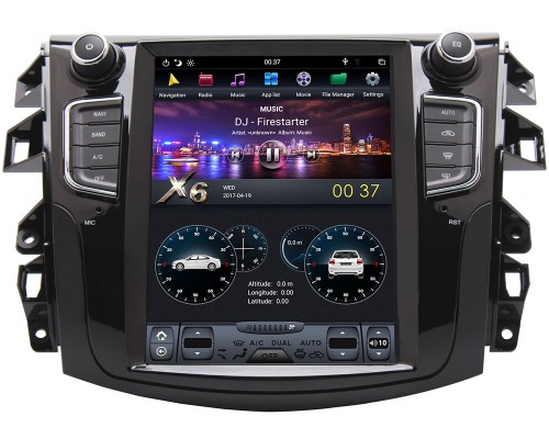 CarMedia ZF-1158-DSP для Nissan Navara (Frontier) IV (D23) 2014-2021 Tesla Style (стиль тесла) на Android 9.0