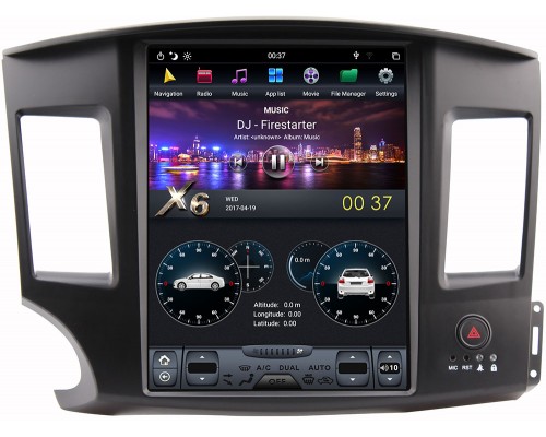 CarMedia ZF-1259-DSP для Mitsubishi Lancer X 2007-2018 Tesla Style на Android 9.0