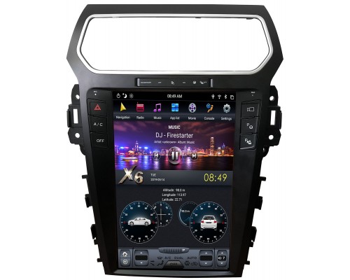 CarMedia ZF-1263-S2-DSP для Ford Explorer V 2011-2019 Tesla Style (стиль тесла) (поддержка SYNC 2) на Android 9.0