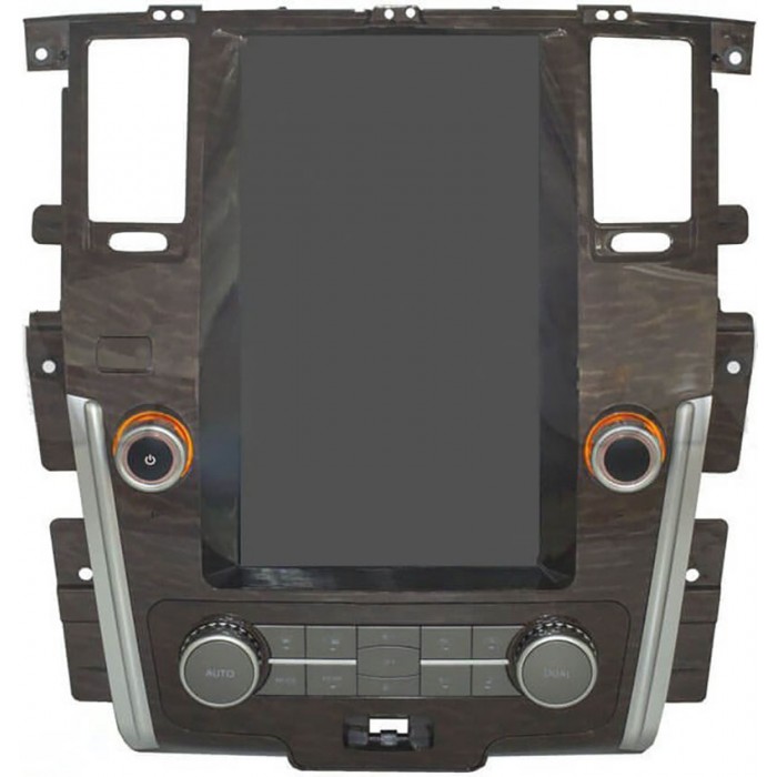 Штатная магнитола CarMedia ZF-1808-DSP для Nissan Patrol VI (Y62) 2010-2021 Tesla Style (стиль тесла) на Android 9.0