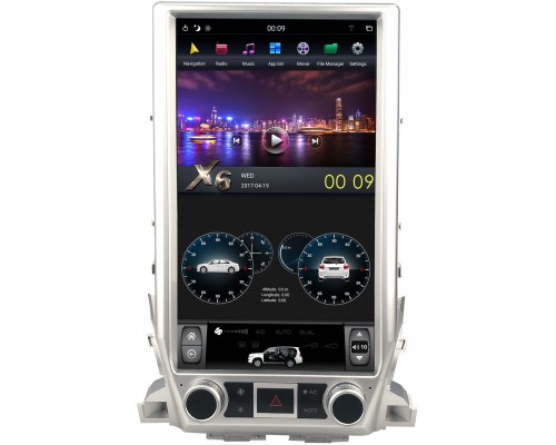 CarMedia ZF-1829L-DSP для Toyota LC 200 2015-2021 Tesla Style (стиль тесла) на Android 9.0