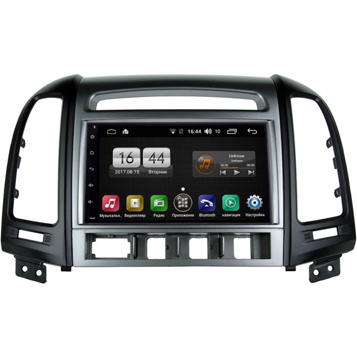 Штатная магнитола Hyundai Santa Fe II 2005-2012 (4 кнопки) FarCar s185 на Android 8.1 (LY832-RP-HDSFD-106)