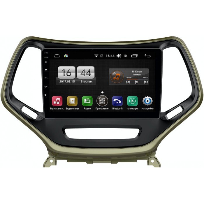 Штатная магнитола FarCar s185 для Jeep Cherokee IV (WK2) 2013-2017 на Android 8.1 (LY608R)