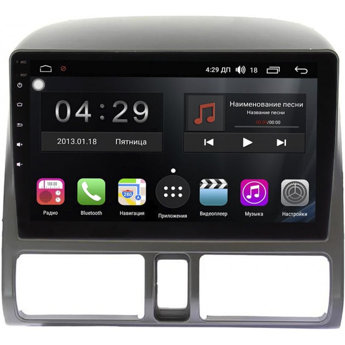 Штатная магнитола FarCar S400-SIM 4G для Honda CR-V II 2001-2006 на Android 10 (HL1240M) DSP