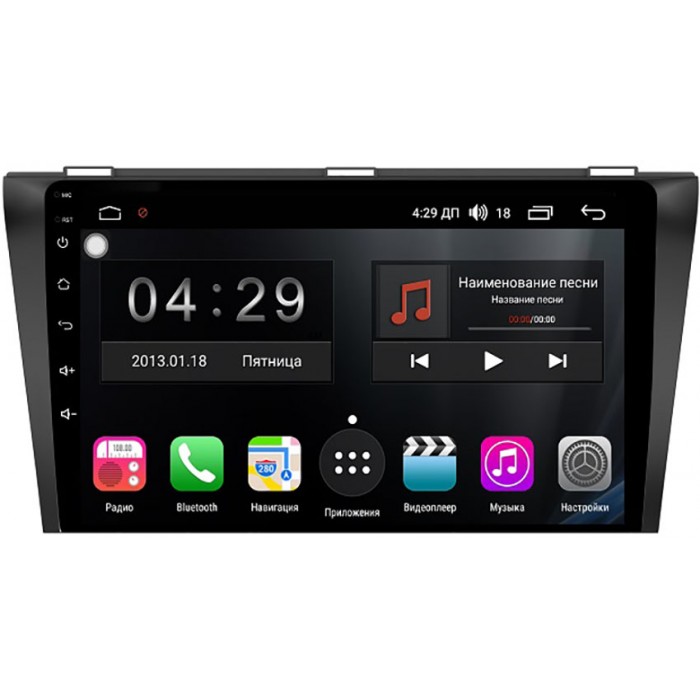 Штатная магнитола FarCar S400-SIM 4G для Mazda 3 (BK) 2003-2009 на Android 10 (HL161M) DSP