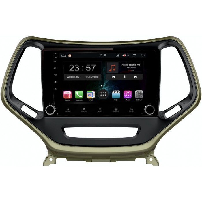 Штатная магнитола FarCar Winca S400-SIM 4G для Jeep Cherokee V (KL) 2013-2022 на Android 10 (HL608MB) DSP 4/64