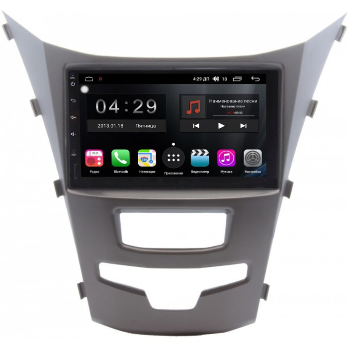 Штатная магнитола SsangYong Actyon II 2013-2020 FarCar S400 4G-SIM TG829-RP-SYACC-67 на Android 10 (DSP / 8 ядер / 3Gb / 32Gb) (173х98)