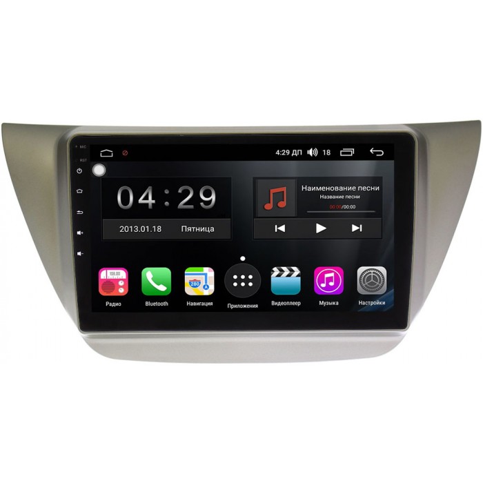 Штатная магнитола Mitsubishi Lancer IX 2000-2010 (серая) FarCar RL9230-R на Android 9.1 (Winca S300 DSP)