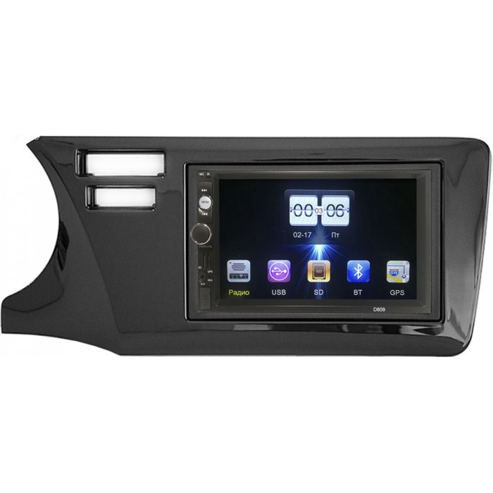 Штатная магнитола Honda Grace 2014-2021 (левый руль, с системой SRS) OEM (D809-1-RP-11-698-278) без Navi
