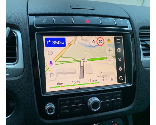 Яндекс навигация KOR 5NA-VW-TGNF для Volkswagen Touareg (2014-2017) на Android