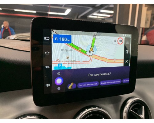Яндекс навигация KOR BG-W176 для Mercedes Benz A Class W176 (2013-2016) на Android