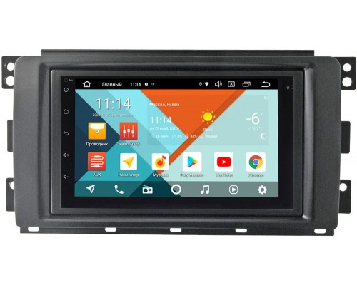 Smart Forfour 2004-2006, Fortwo II 2007-2011 Wide Media MT7001PK-2/16-RP-11-260-198 на Android 9.1 (DSP 3G-SIM)