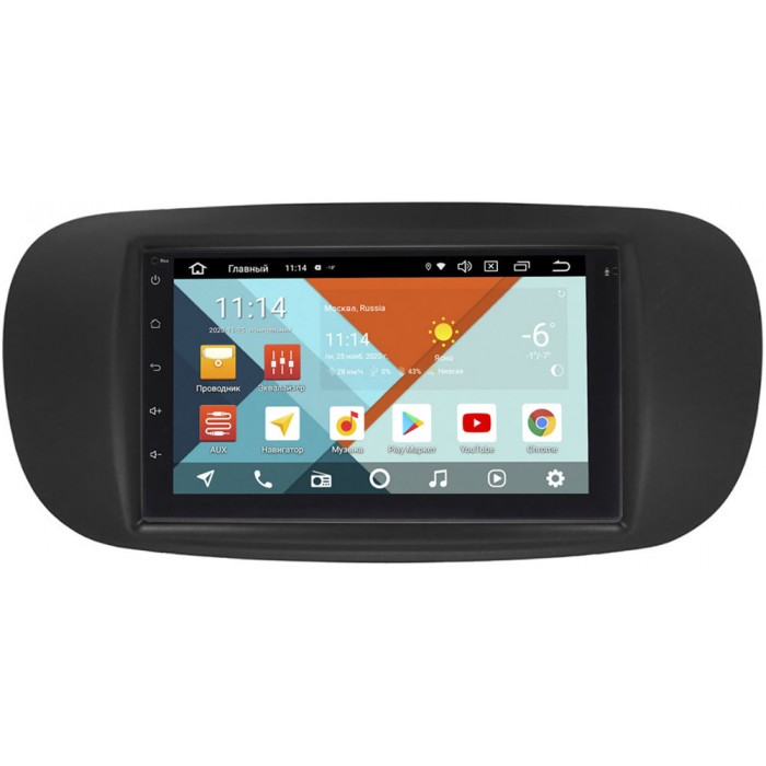 Штатная магнитола Fiat 500 II (2007-2015) Wide Media MT7001PK-2/16-RP-11-322-220 на Android 9.1 (DSP 3G-SIM)