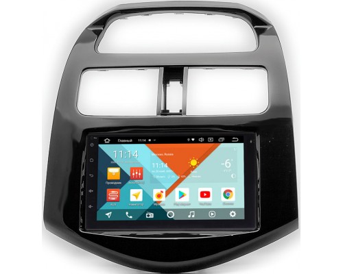 Chevrolet Spark III 2009-2016 (глянец) Wide Media MT7001PK-2/16-RP-11-542-209 на Android 9.1 (DSP 3G-SIM)