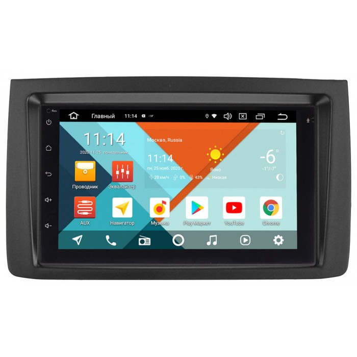 Штатная магнитола Fiat idea 2003-2016 Wide Media MT7001PK-2/16-RP-FTID-87 на Android 9.1 (DSP 3G-SIM)