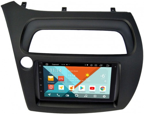 Honda Civic 8 (VIII) 5D 2005-2011 Wide Media MT7001PK-2/16-RP-HNCV5D-100 на Android 9.1 (DSP 3G-SIM)