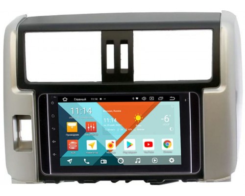 Toyota LC Prado 150 2009-2013 (серебро) Wide Media MT7001PK-2/16-RP-TYLP15X-236 Android 9.1 (DSP 3G-SIM)